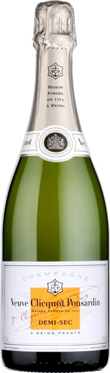 Veuve Clicquot Demi-Sec Champagne (the sweet treat)